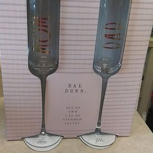 ✔️Rae Dunn Mom and Dad flutes